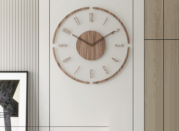 Orologio da Parete in Vero Legno 35 cm | Orologio da Parete Design 2