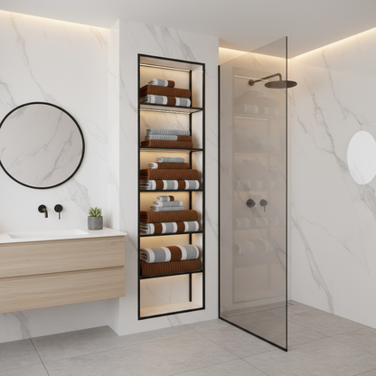 AquaPlush | Set di Asciugamani da Bagno in Pile Corallo 8 Pezzi