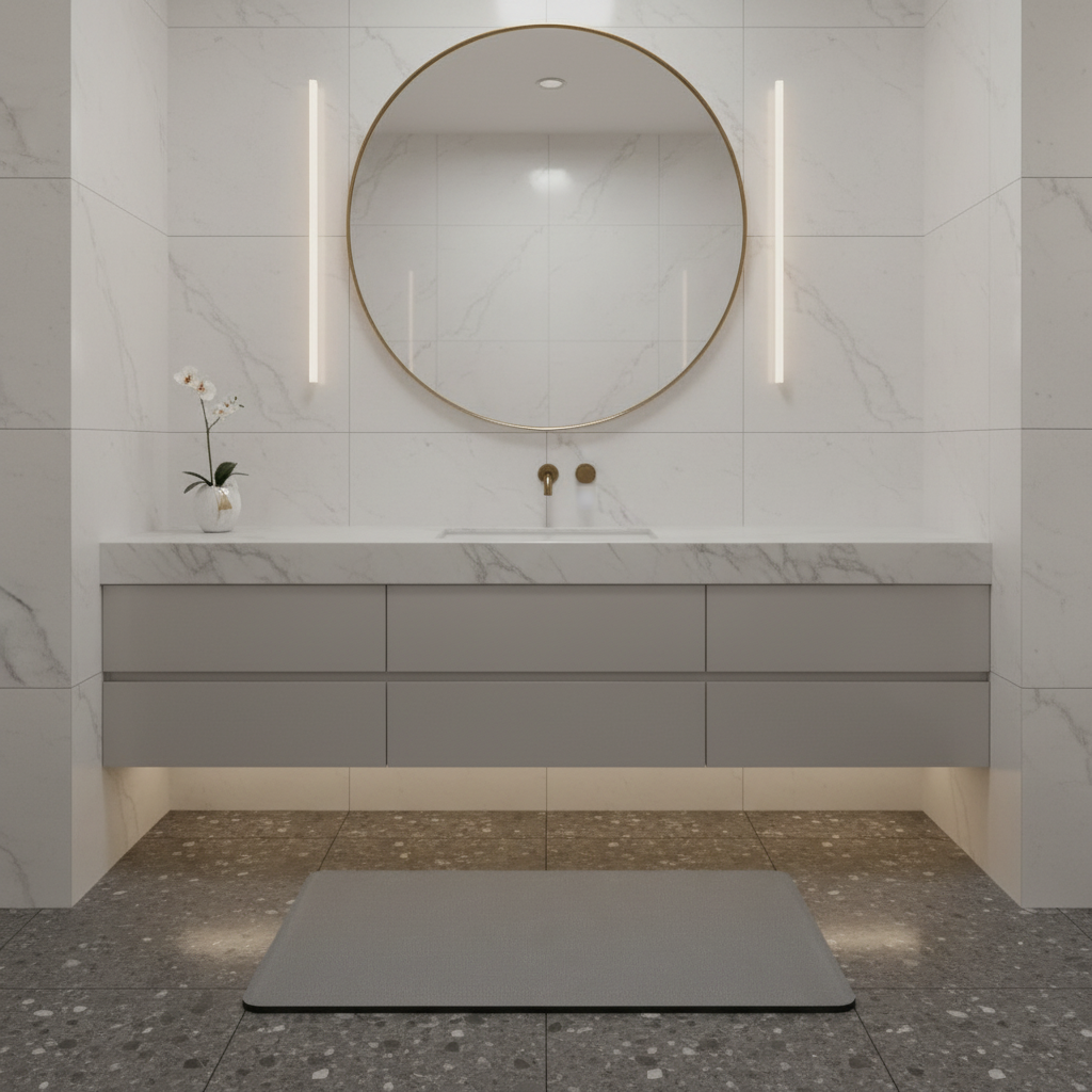 AquaSorb | Tappetino da Bagno Antiscivolo Asciugatura Rapida