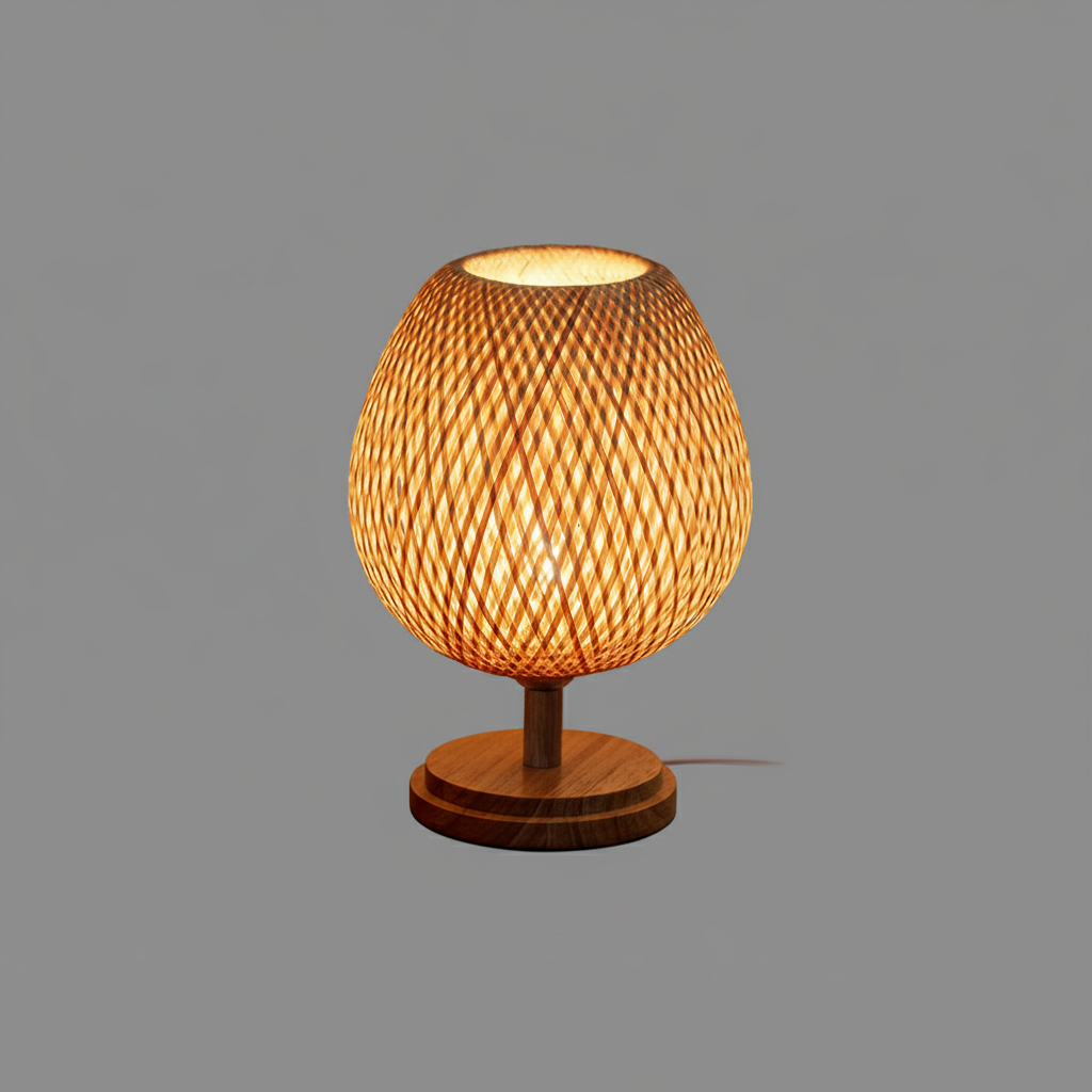 Lampada da Tavolo Vintage BambooLight | Illuminazione in Bambù