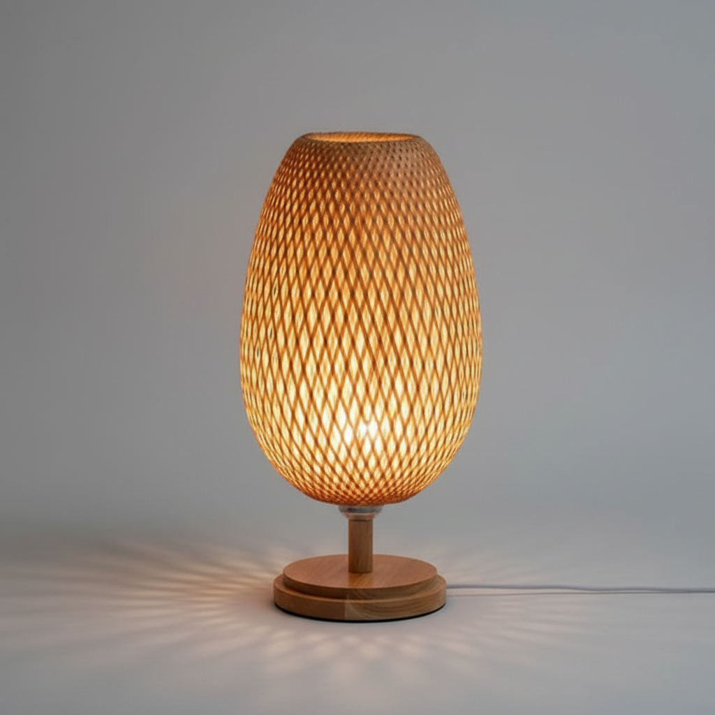 Lampada da Tavolo Vintage BambooLight | Illuminazione in Bambù