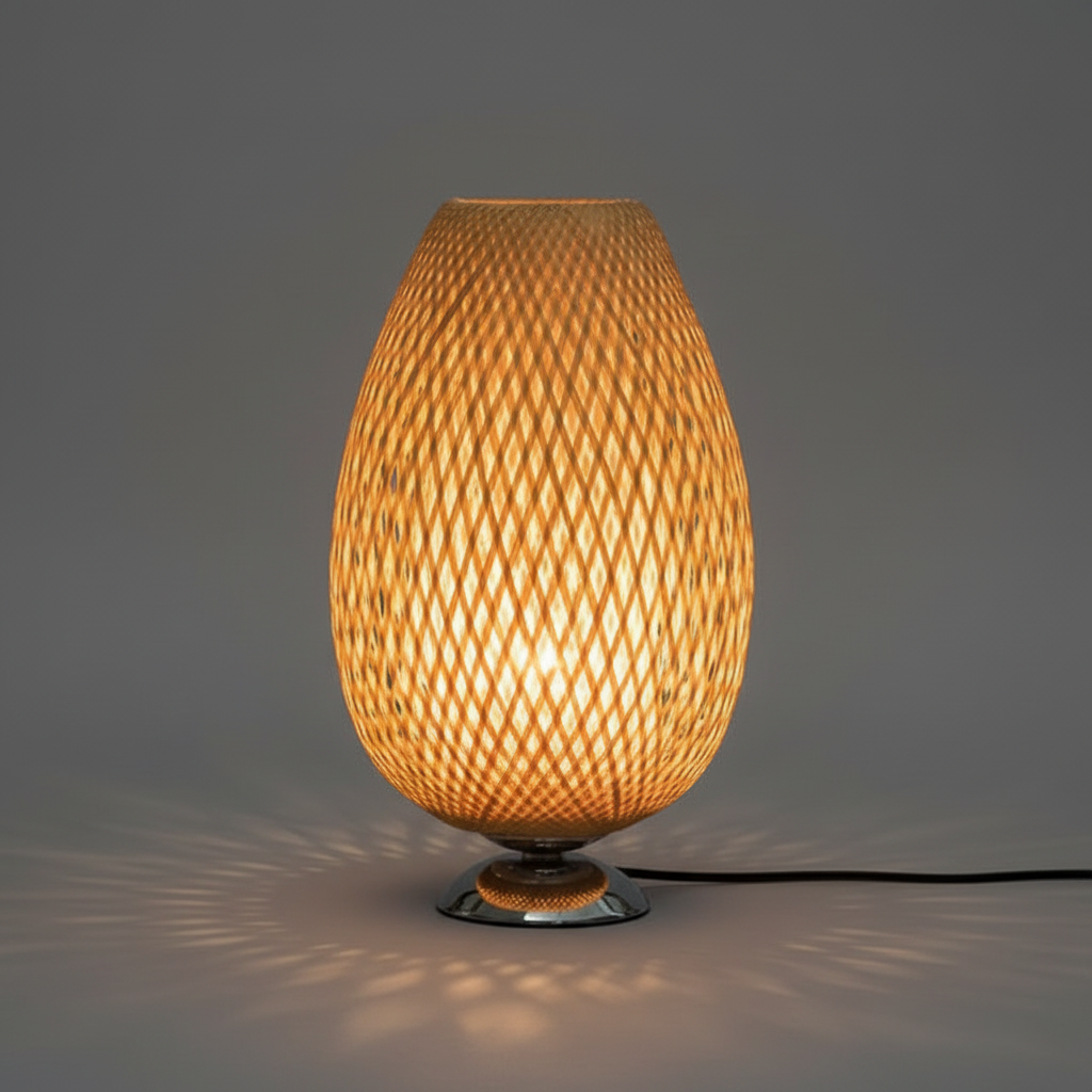 Lampada da Tavolo Vintage BambooLight | Illuminazione in Bambù