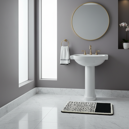 Tappetino da Bagno Astratto | Tappeto Antiscivolo Moderno